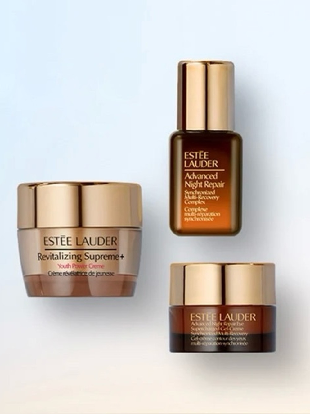 Estée Lauder Trio Advanced Night Repair Serum, Eye Gel, Revitalizing Supreme Crm